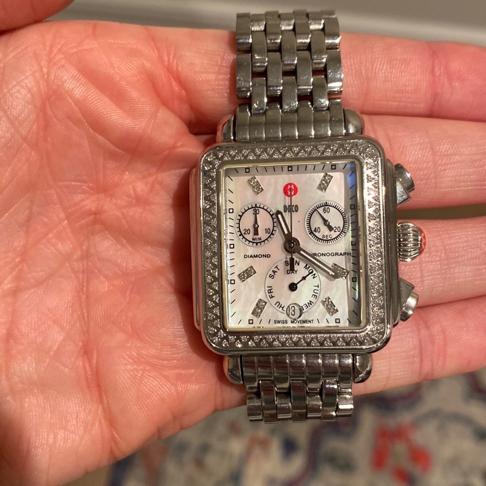 Deco Stainless Diamond Watch